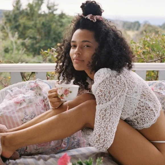 For Love & Lemons Sexy SET Mia Lace Bra & Lace Top MIXED SIZES